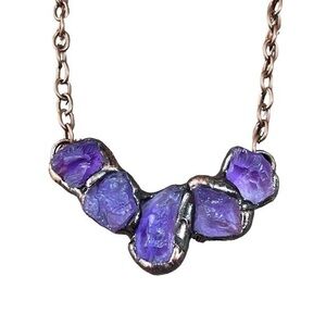 Natural Raw Amethyst Necklace